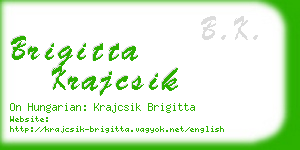 brigitta krajcsik business card